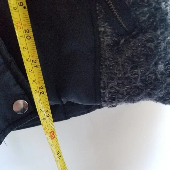 ZARA TRAFALUC Navy Hooded Zipper Pockets Vest - Picture 8 of 8